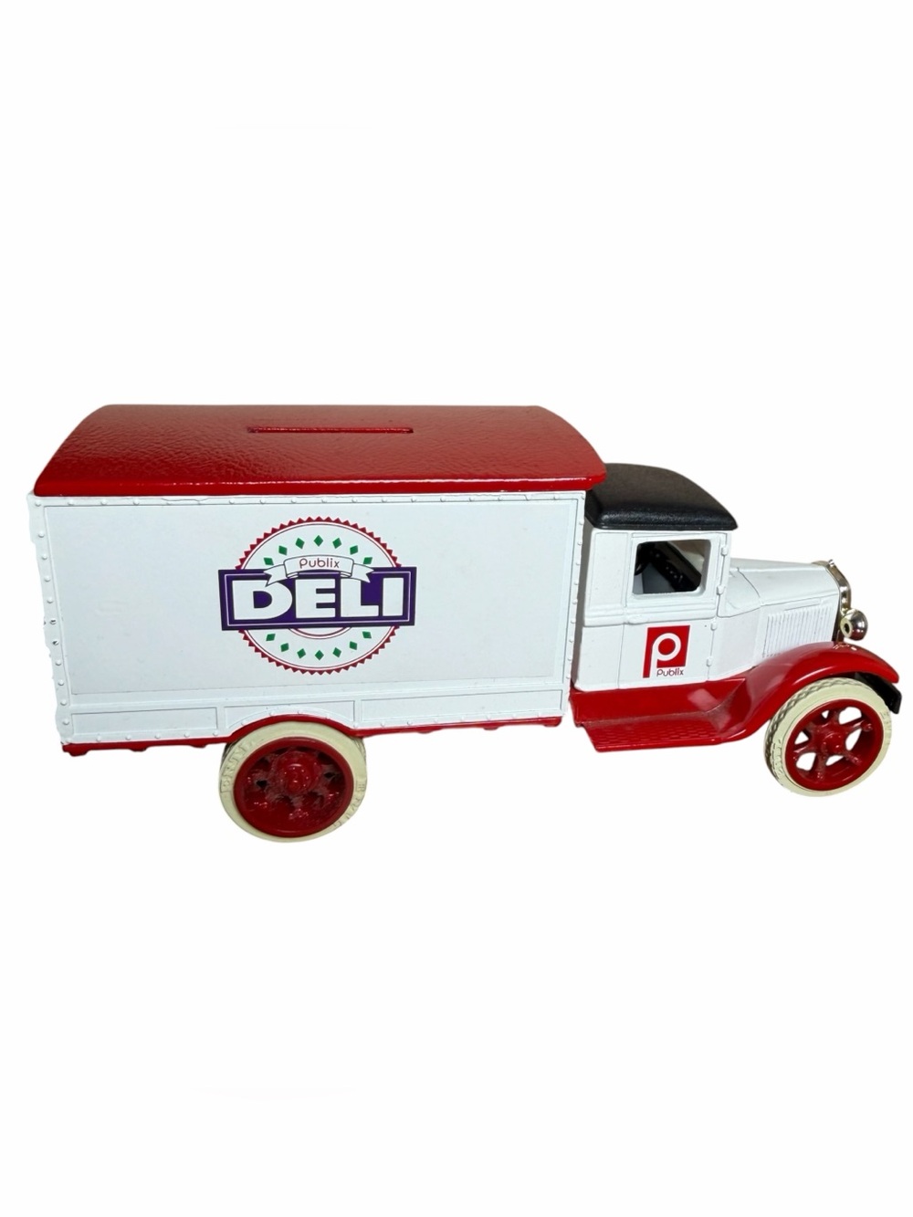 VTG 1992 Publix Diecast Deli Truck Bank 1931 Hawkeye ERTL Collectible Metal